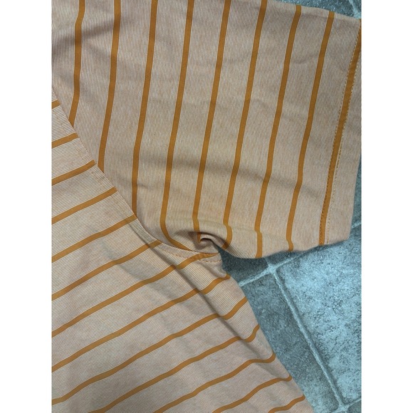 Jos A Banks Stays Cool Men's XL Golf Polo Short Sleeve Orange Stripe - Picture 5 of 5